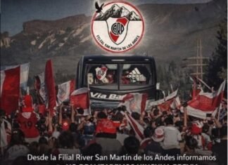 El banderazo de River en San Martin de los Andes, con todo listo: los detalles