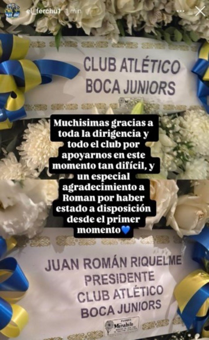 Fernando Gayoso despidió a su esposa. Foto: Instagram