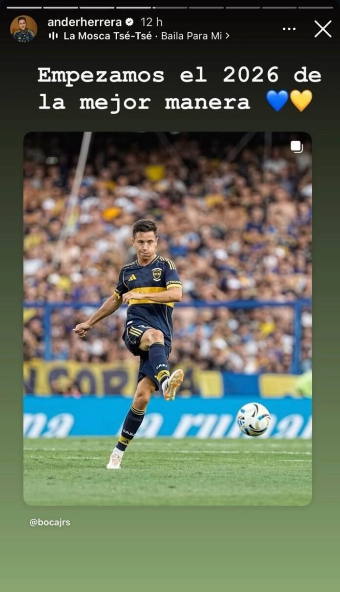 El mensaje de Ander Herrera por el triunfo de Boca sobre Riestra