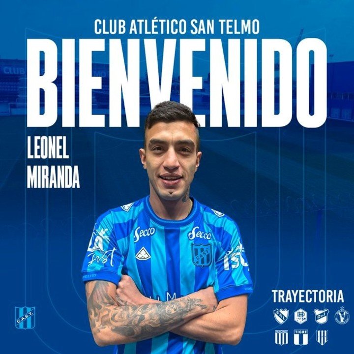 Lolo Miranda es nuevo jugador de San Telmo (Foto: Prensa San Telmo)