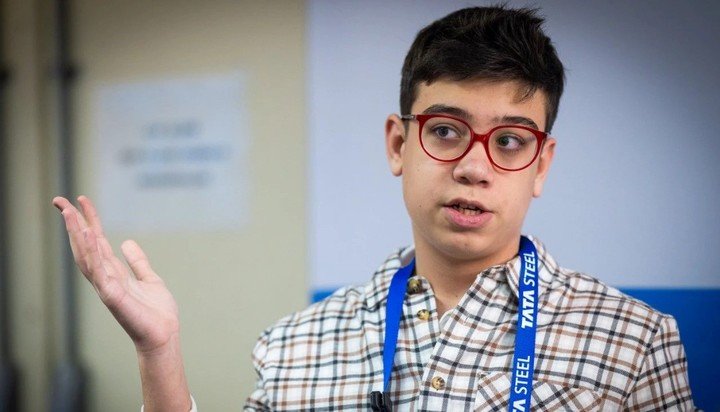 Faustino Oro jugará este martes ante Aydín Suleymanli. (Prensa Tata Steel Chess)