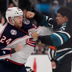 Impactante “pelea del año” en la NHL: el combate permitido por esta liga de hockey sobre hielo