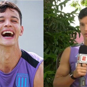 Valentín Carboni ya se entrena en Racing y avisa: “Puedo aportar desequilibrio ofensivo”