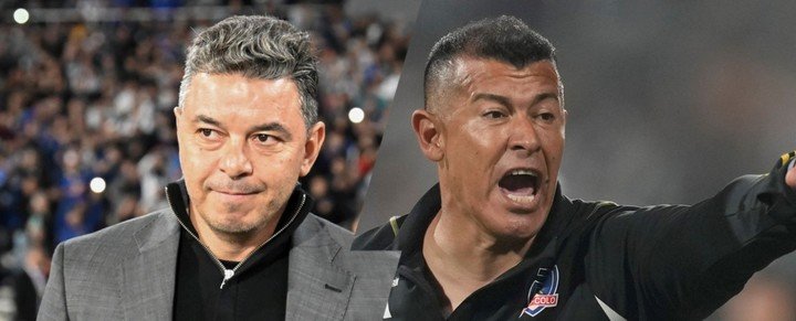 Marcelo Gallardo contra Jorge Almirón.
