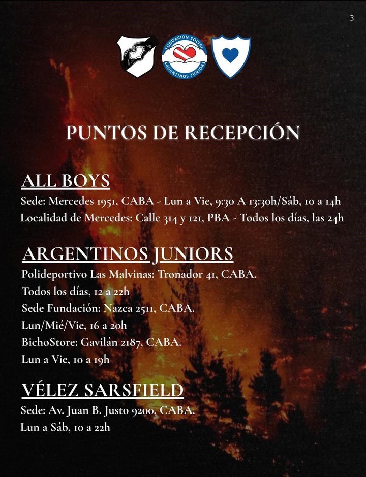 La información de la colecta.