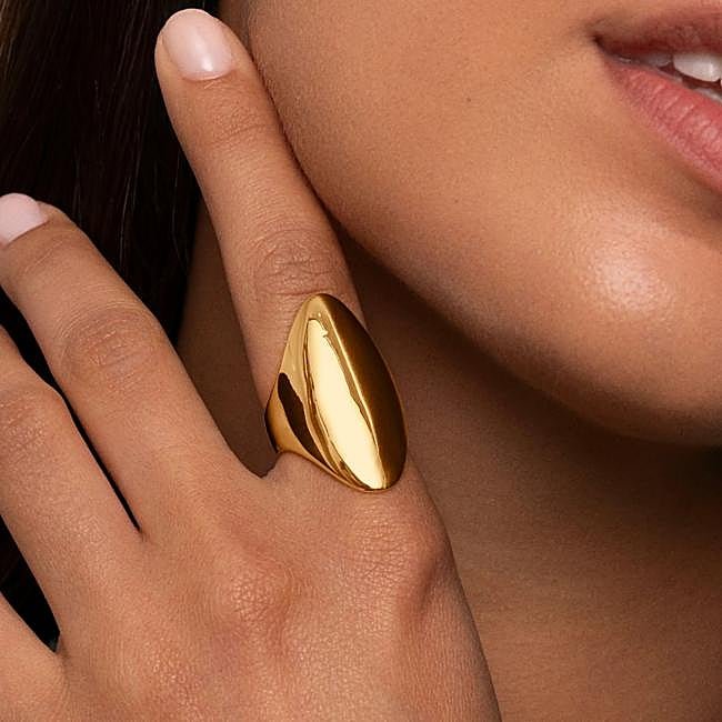 Anillo Hippie Acero Baño Oro (17,99€)