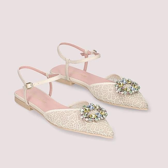 Bailarinas Yvette Blancos Tejidos (134,50€)