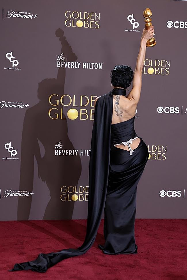 El espectacular vestido de Teyana Taylor en los Globos de Oro 2026