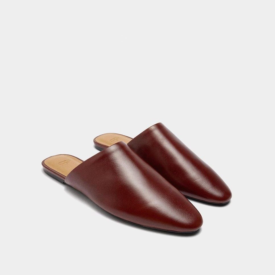 Mules destalonados de piel de Parfois 