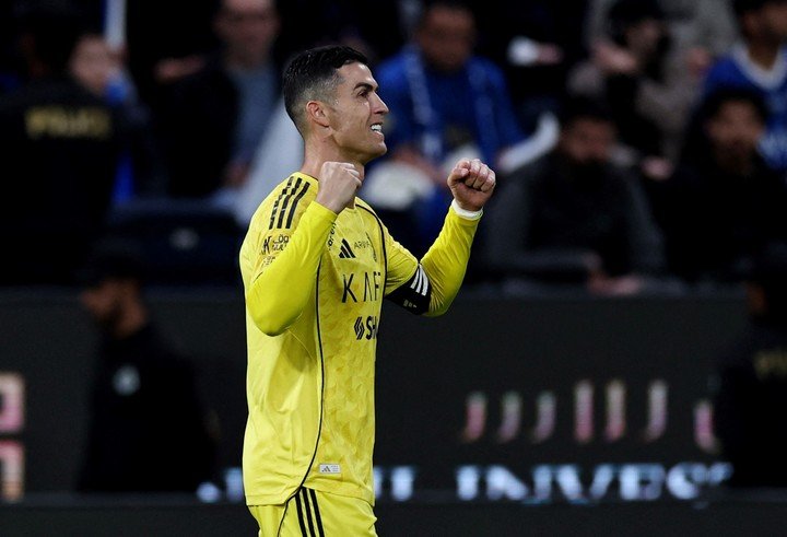 Cristiano Ronaldo marcó un gol en el decisivo partido entre Al Nassr y Al Hilal. (REUTERS/Hamad I Mohammed)