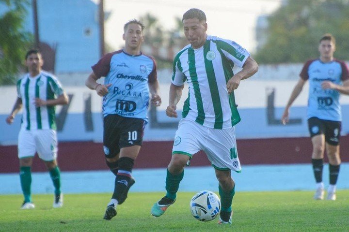 Brizuela fue uno de los jugadores más destacados de la visita. (@casdcamioneros)