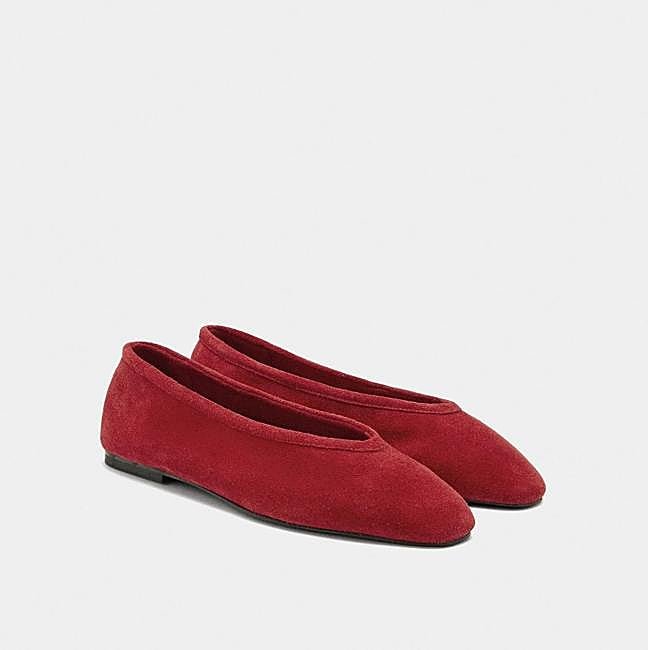 Bailarinas piel de ante (39,99€)