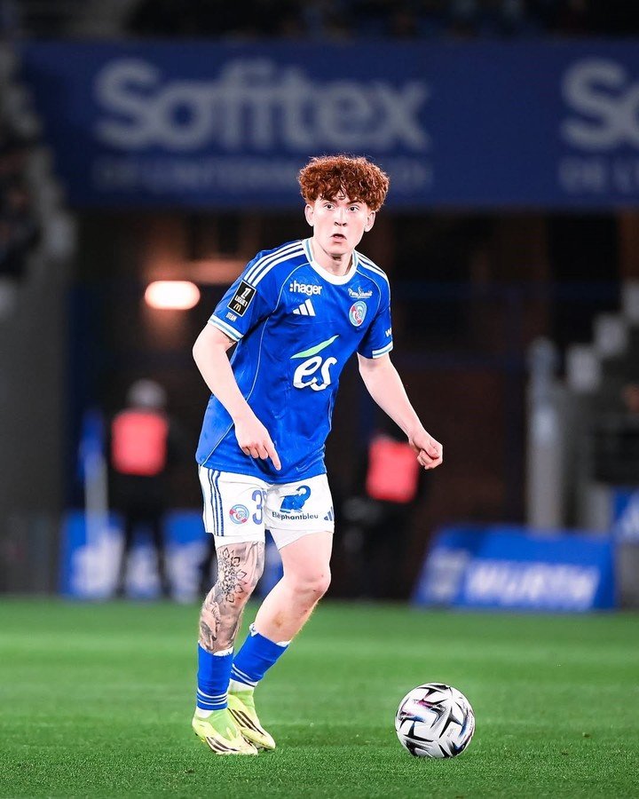 Barco fue titular en Racing de Estrasburgo (Foto: Prensa Racing de Estrasburgo).