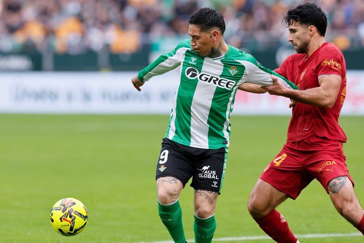 Ávila en el triunfo del Betis (EFE).