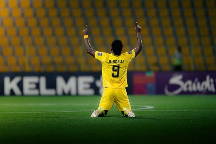 Miguel Borja y un gol clave para el Al Wasl en la AFC Champions League 2 (Prensa Al Wasl).
