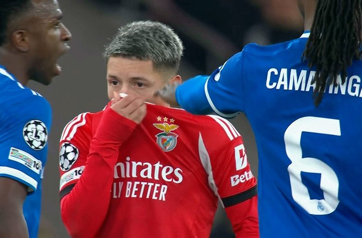 El escándalo Vinicius-Prestianni por la Champions. (Imagen: ESPN)