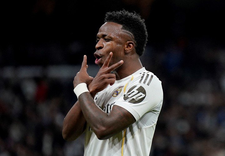 Vinicius fue figura en el triunfo del Madrid (REUTERS/Ana Beltran).
