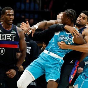 Las duras sanciones de la NBA a los protagonistas de la pelea entre Pistons y Hornets