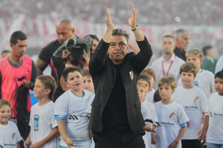 Gallardo, en su despedida (AP).