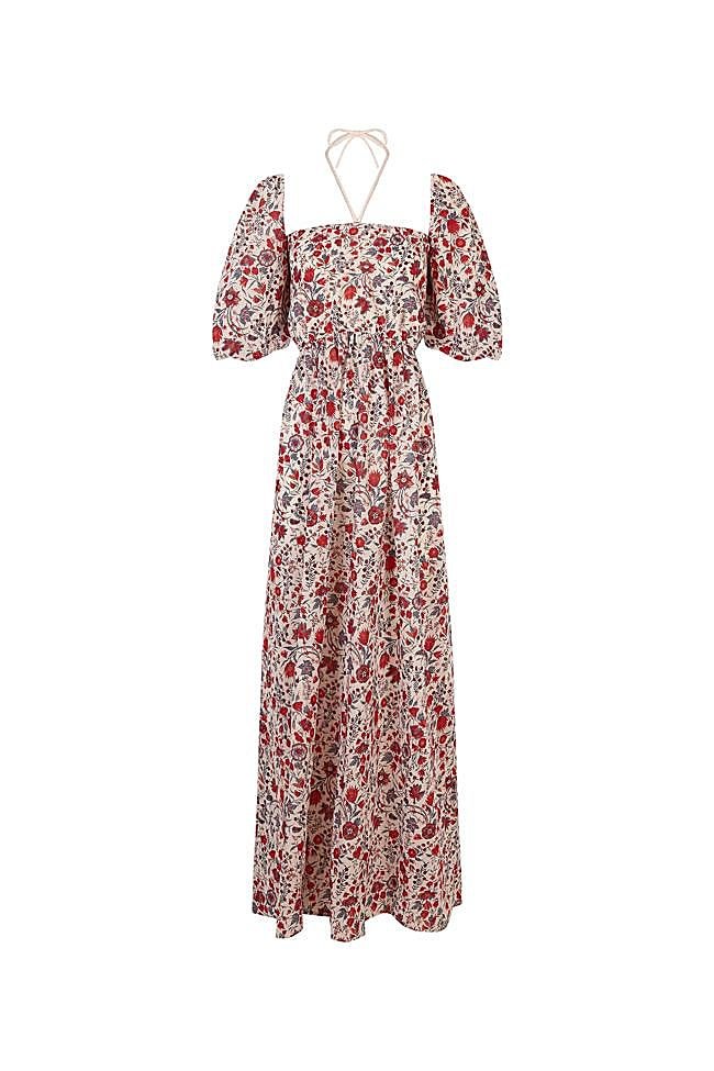 Vestido con estampado de flores de Antik Batik.