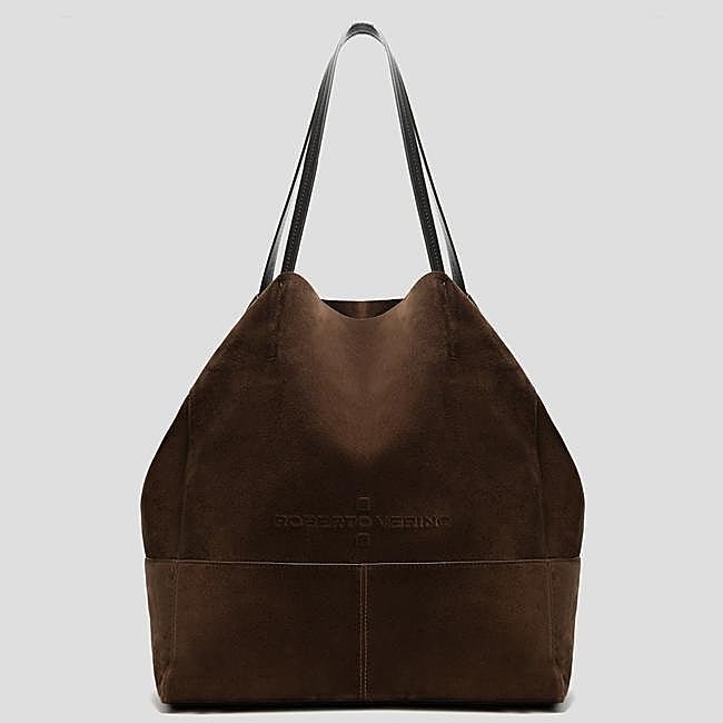 Shopper XXL de piel blanda de Roberto Verino, 176 euros.