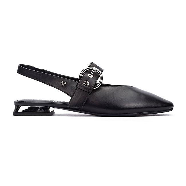 Bailarina destalonada con hebilla de piel para mujer Vescia (109,95€)