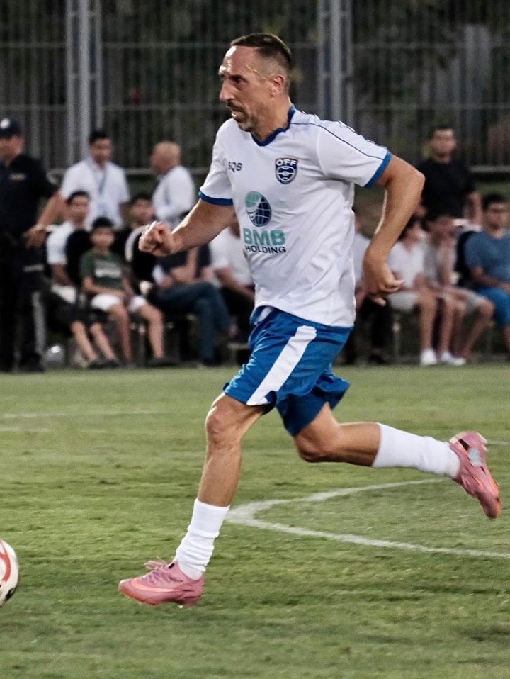 Ribery en un amistoso.