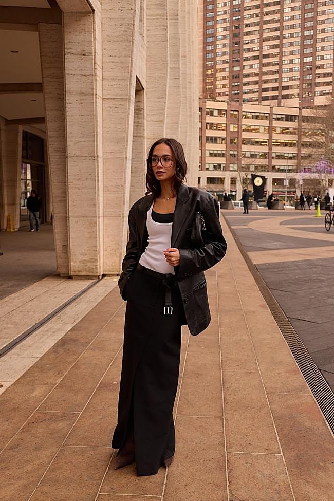 La influencer Blanca Arimany en la NYFW