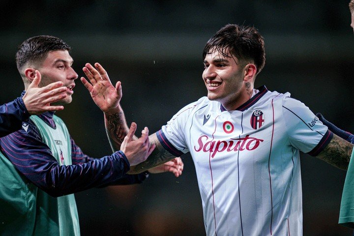 El festejo de Santi Castro. (Foto: AP)