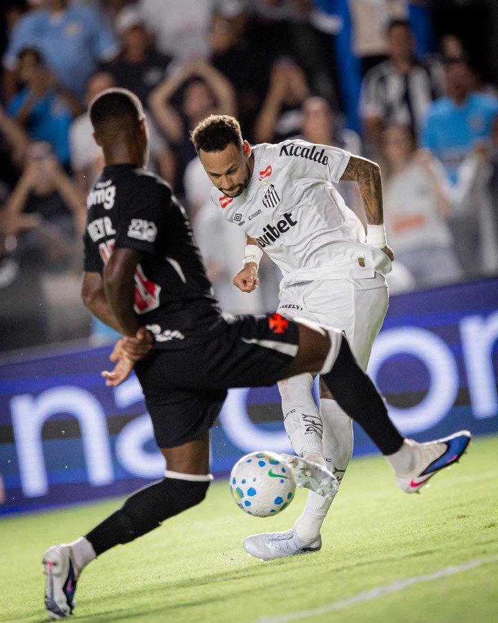 Neymar ante Vasco da Gama. (Foto: Prensa Santos)