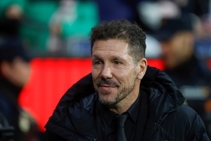 Diego Simeone durante el partido de ida de la semifinales de la Copa del Rey (EFE).