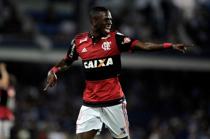 Vinicius en Flamengo. (foto: EFE) 