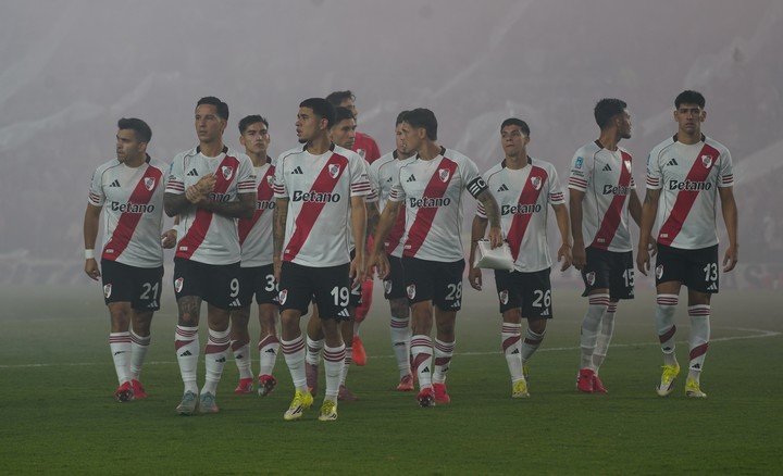 River, en la victoria ante Sarmiento. Foto Marcelo Carroll 