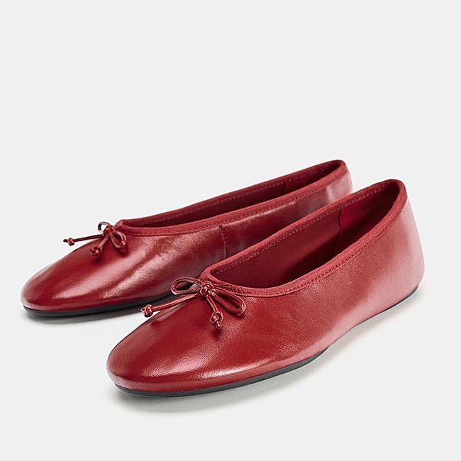 Bailarinas rojas de Zara (35,99 euros)