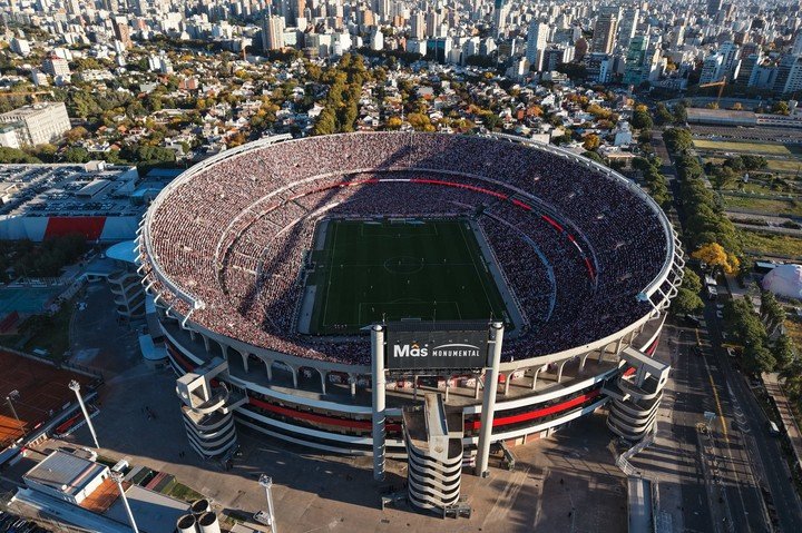 El Monumental, desde el aire (Prensa River).