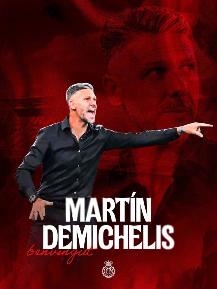 Martín Demichelis, nuevo entrenador del RCD Mallorca. (Foto: @rcdmallorcaoficial)
