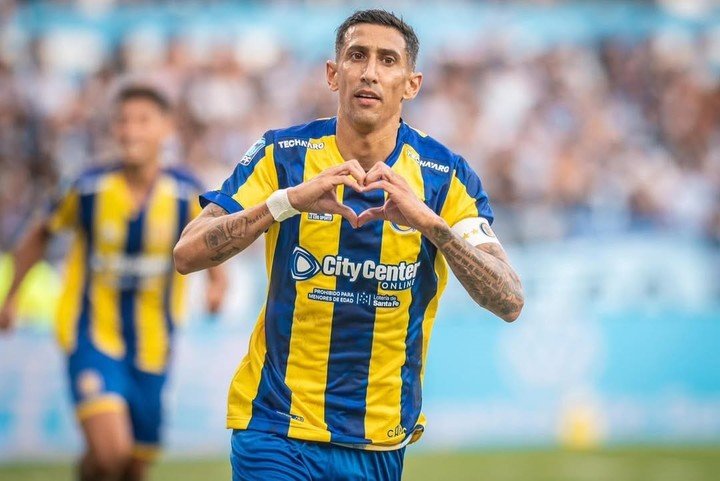 Di María, la gran figura de Central. (Foto: Prensa Rosario Central)