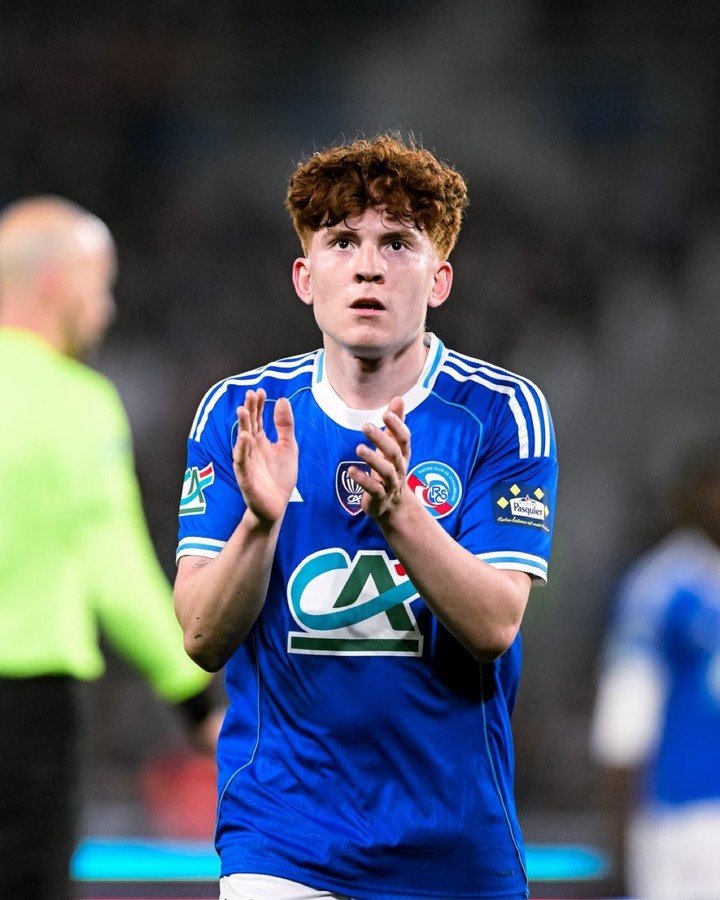 El Colo Barco en Racing de Estrasburgo. (Foto: prensa Racing Estrasburgo)