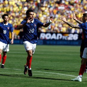 Mete miedo: con los suplentes, Francia pasó por arriba 3-1 a Colombia en Maryland