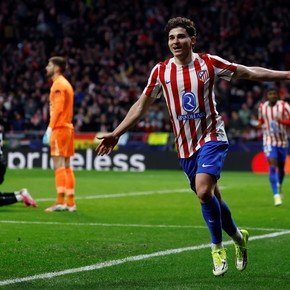 Con un doblete de Julián Álvarez, el Atlético Madrid aplastó al Tottenham