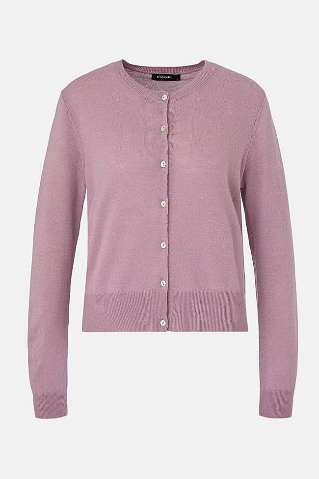 Cárdigan de mujer con cuello caja y botones (17,99€ en El Corte Inglés)