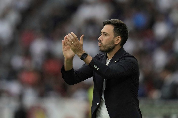 Davide Ancelotti con el Botafogo. (AP Photo/Dolores Ochoa)