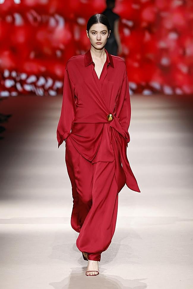 Look del desfile de SIMORRA en Mercedes-Benz Fashion Week Madrid.