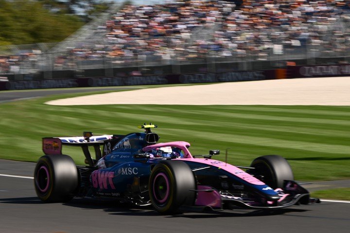 Colapinto en las prácticas del GP de Australia. (EFE/EPA/JOEL CARRETT)