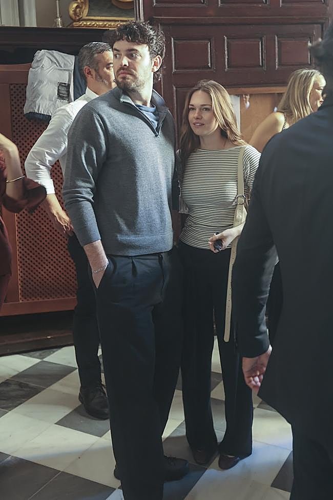 Stella del Carmen junto a su marido en Domingo de Ramos.