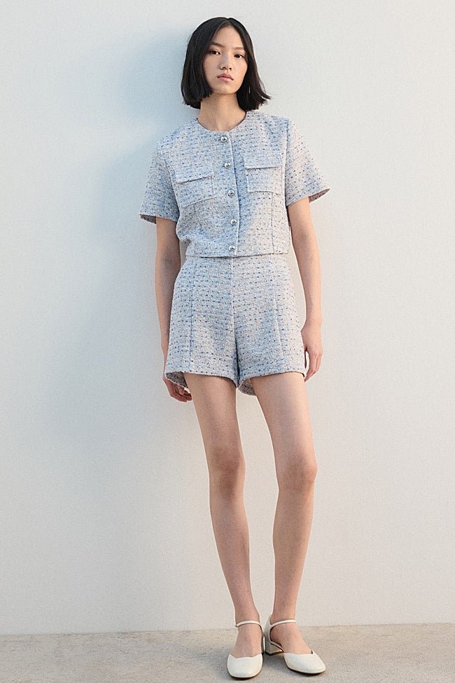 Chaqueta de tweed de Mango (39,99 euros)