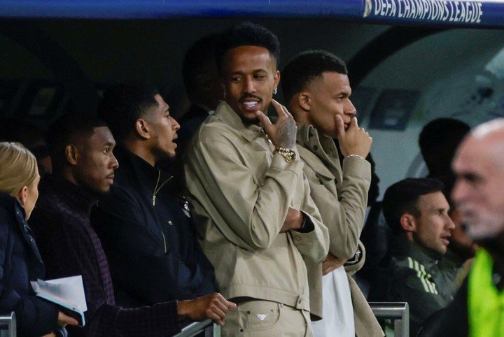 Alaba, Bellingham, Eder Militao y Mbappé, los lesionados del Madrid (EFE).