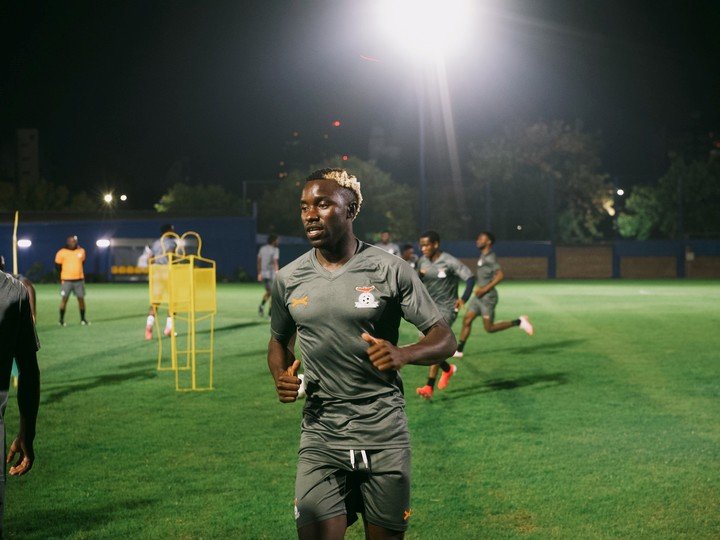 Zambia se entrenó en Casa Amarilla. (prensa Zambia)