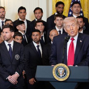 Las señales de incomodidad de Messi en su encuentro con Trump