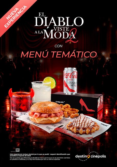 Cinepolis Anuncia Proyecciones Tematicas En Mexico De El Diablo Viste A La Moda 2 Con Un Menu Aprobado Por La Mismisima Miranda Priestly